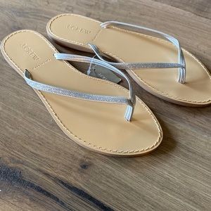 J Crew sparkle sandals NWT
